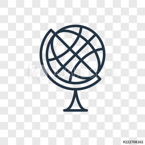 500x500 Earth Globe Icons Isolated On Transparent Background Modern