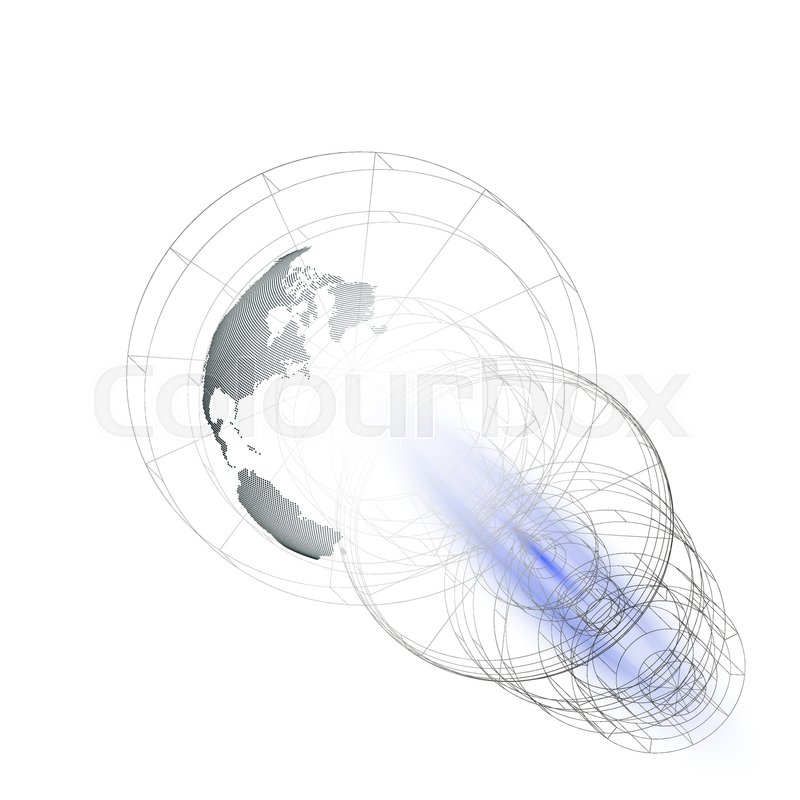 800x800 Isolated Dotted World Globe With Stock Vector Colourbox