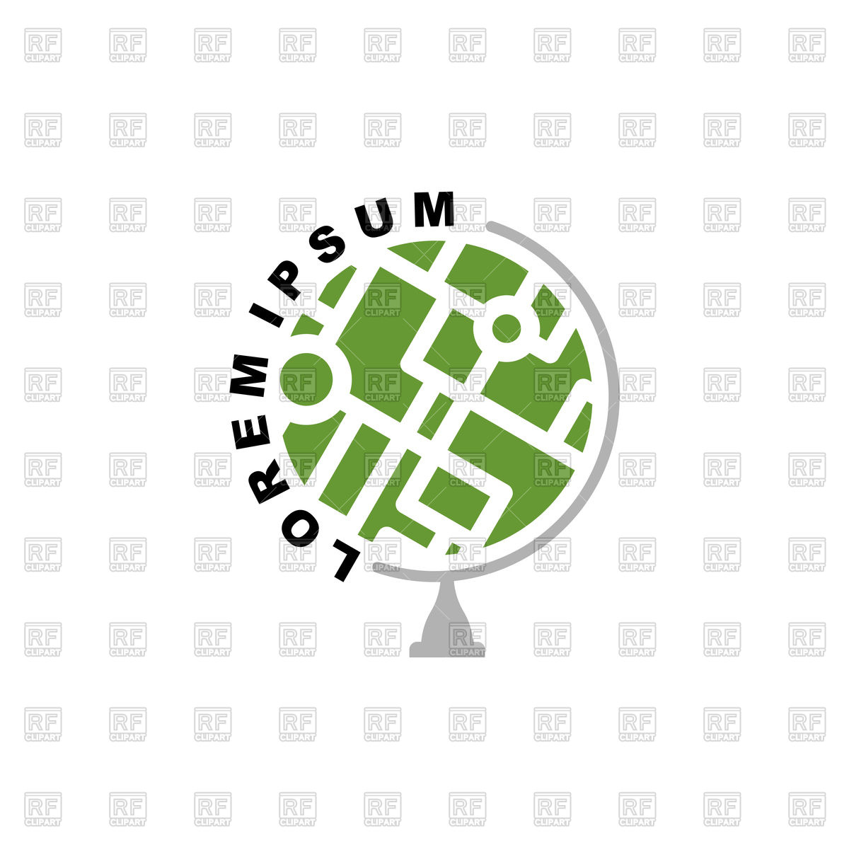 Abstract Earth Globe Logo Vector Image Of Signs, Symbols, Maps 1200x1200 Abstract Earth Globe Logo Vector Image Of Signs, Symbols, Maps