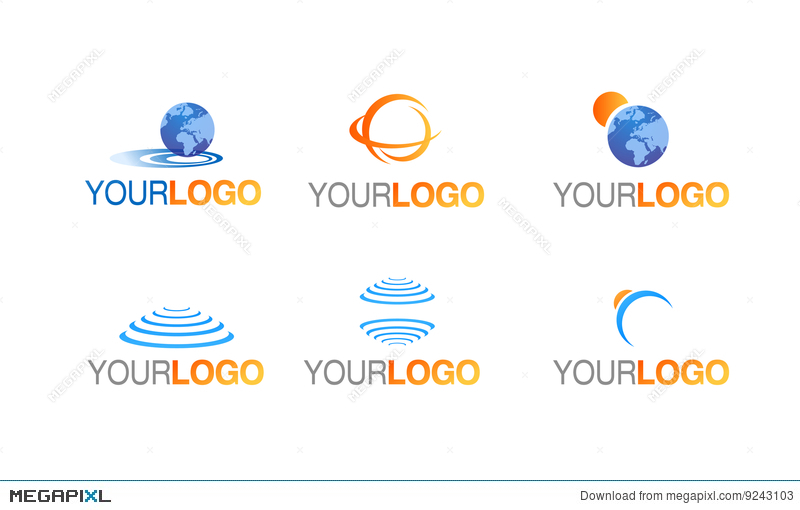 Earth Globe Logo Vector Set Illustration 800x510 Earth Globe Logo Vector Set Illustration