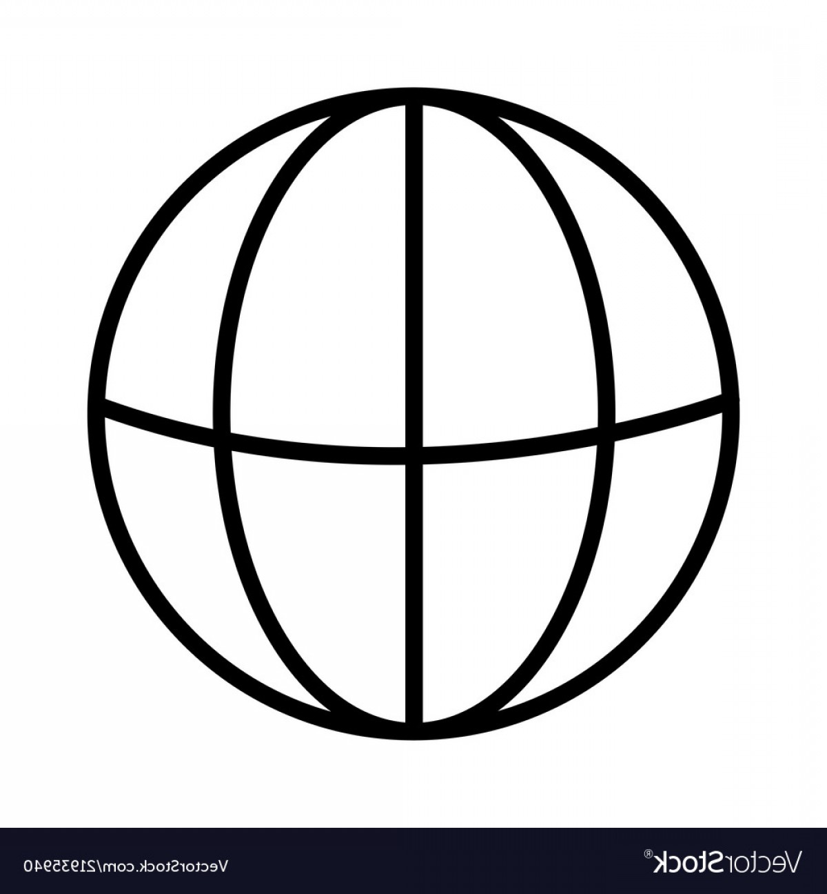 1200x1296 Globe Icon Linear Symbol With Thin Outline The Vector Handandbeak
