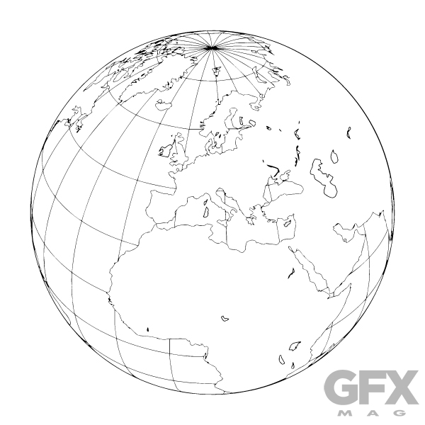 Globe Outline Vector at Vectorified.com | Collection of Globe Outline ...