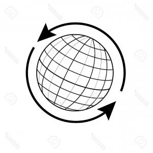 300x300 Globe Earth Icon Reflection Outline Planet Map Vector Hoodamathrun