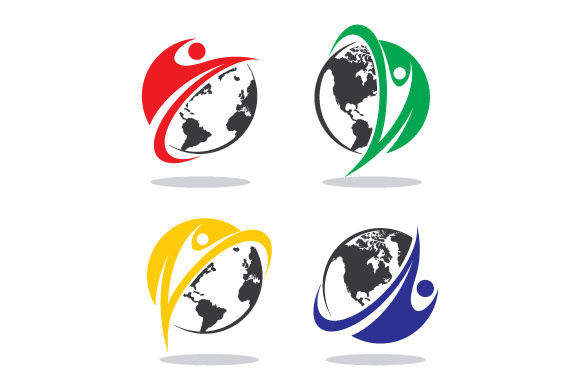 580x386 Human Globe Vector Graphic