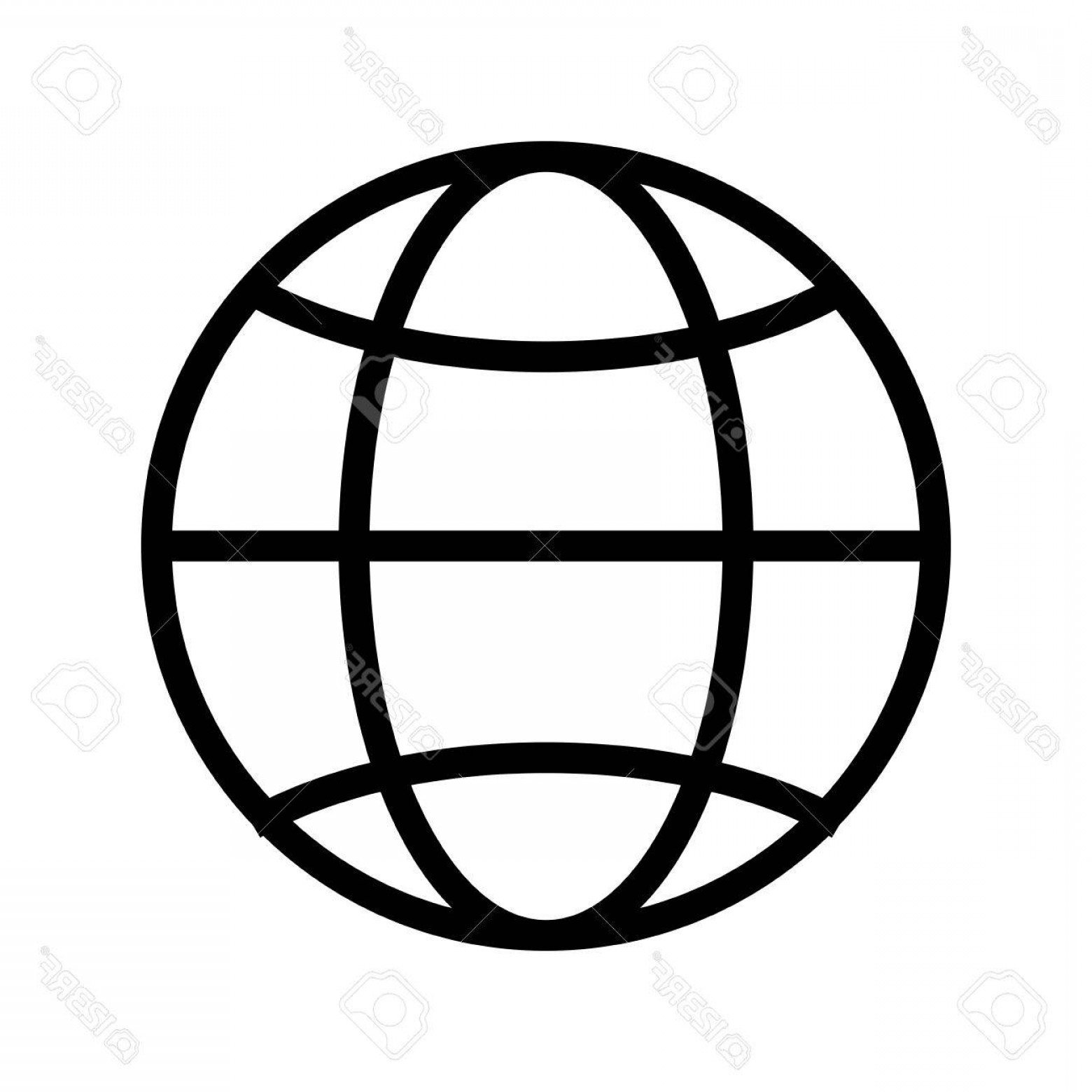 1560x1560 Globe Vector Black And White Lines Savoyuptown