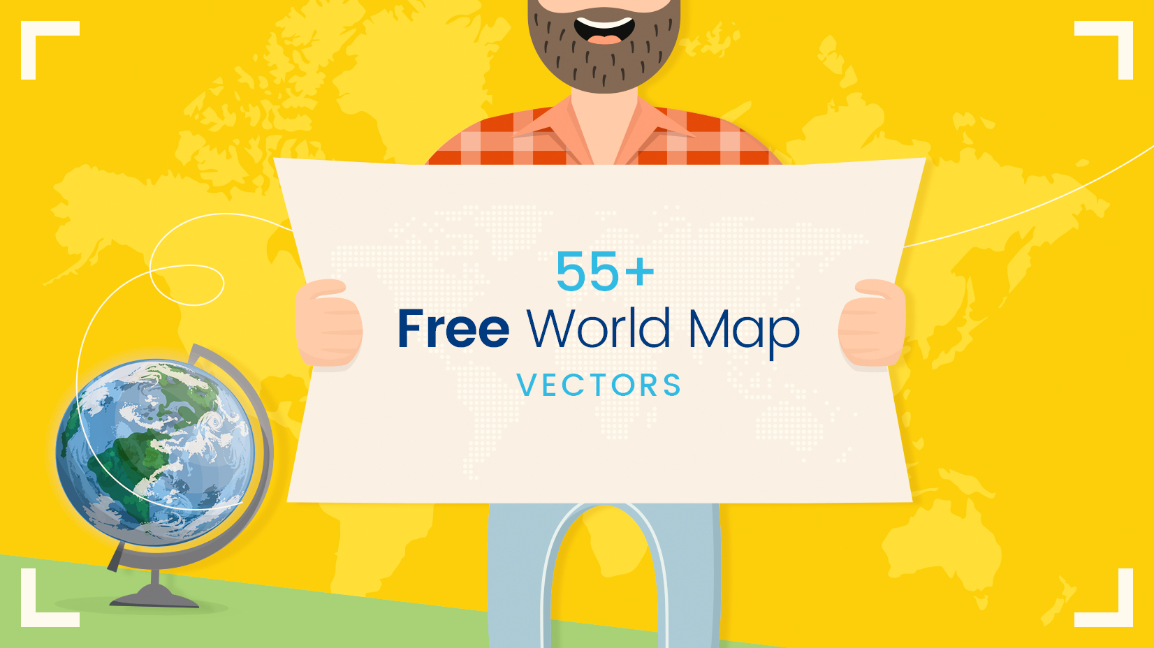 1652x928 Free World Map Vector Collection Different Designs