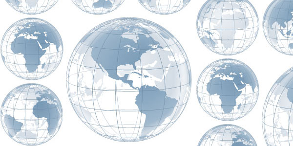 600x300 Awesome Globe Vector Collection