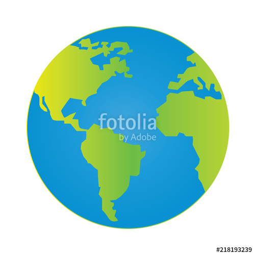 500x500 Simple Globe Vector Stock Image And Royalty Free Vector