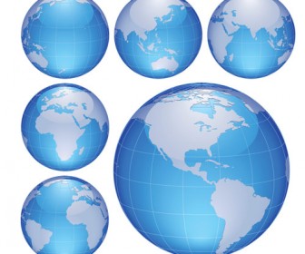 336x280 Blue Globe Vector Pack