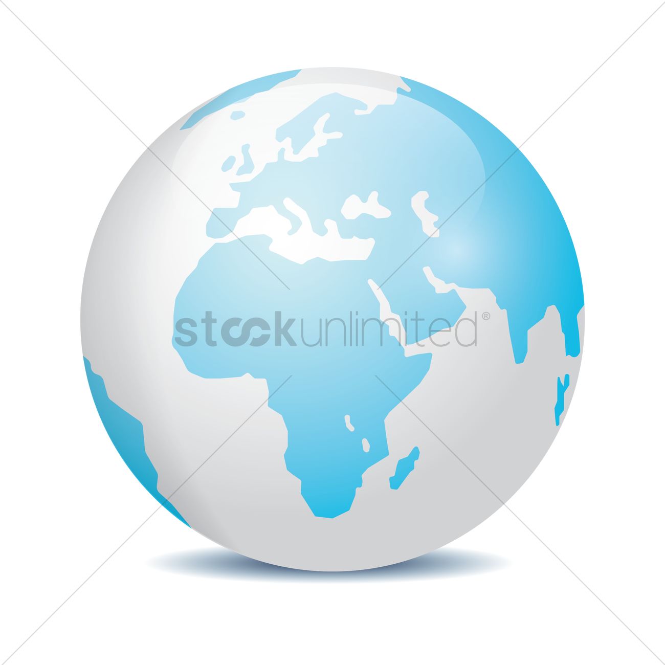 1300x1300 Earth Globe Vector Image