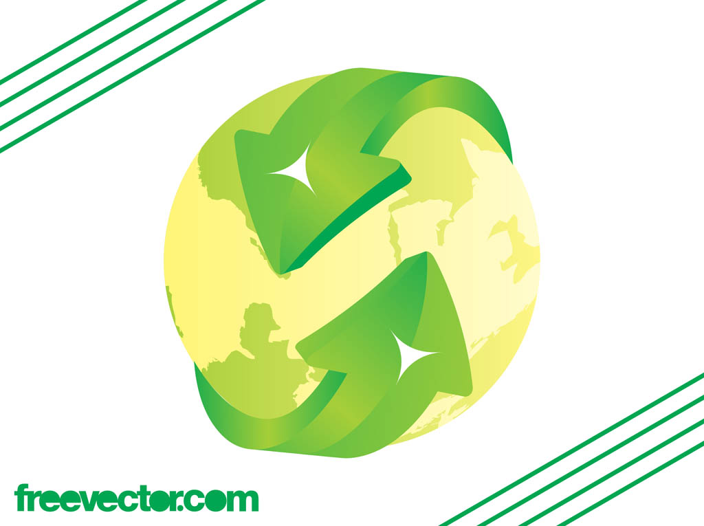 1024x765 Eco Globe Vector Vector Art Graphics