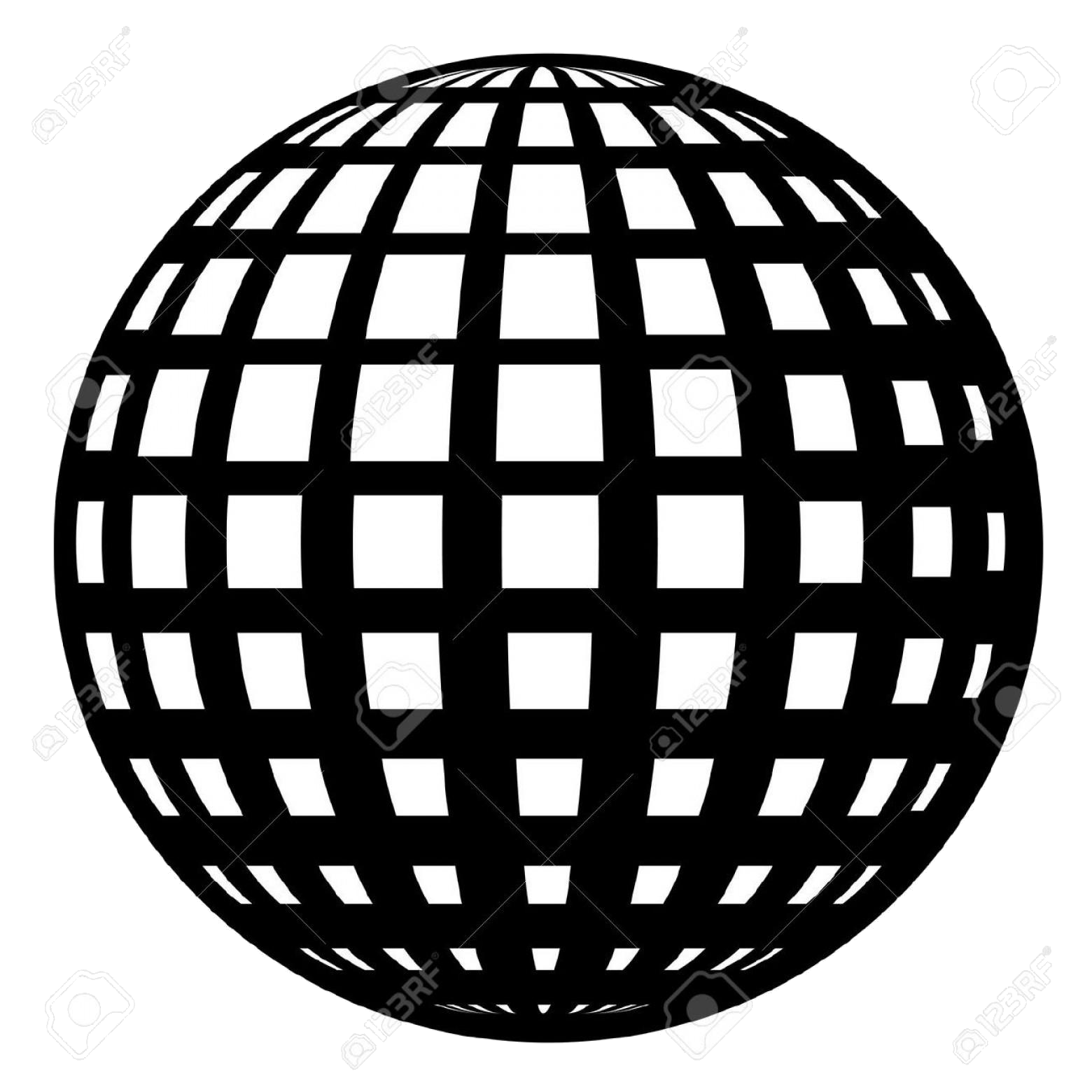 1560x1560 Globe Exclusive Clipart Black And White Vector Graphic Png