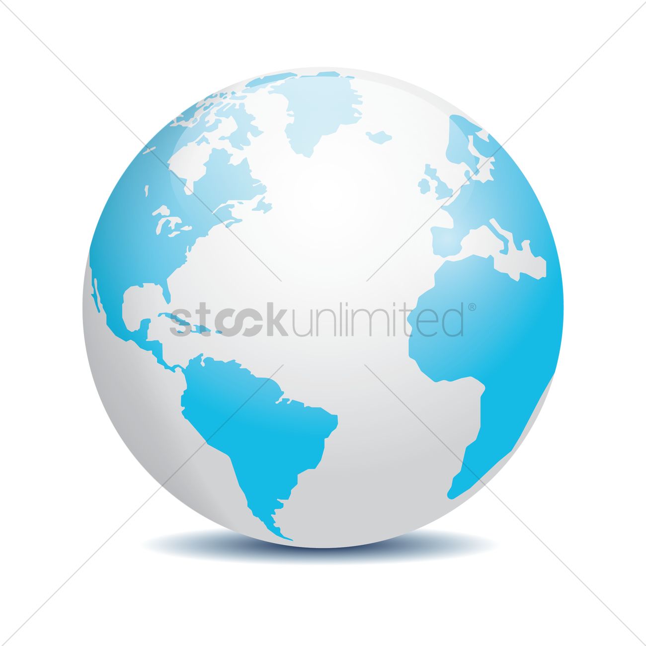 1300x1300 Earth Globe Vector Image