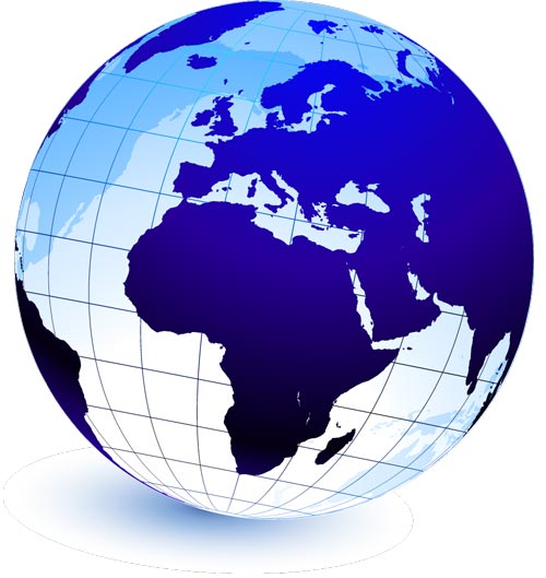 500x529 Colorful Globes In Vector Format