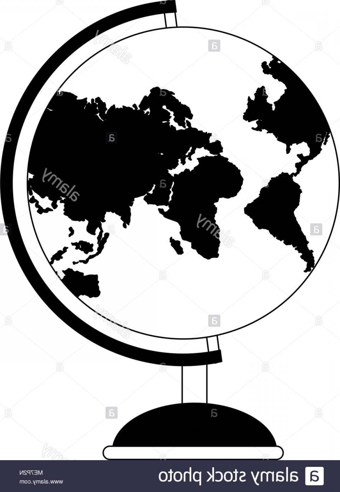 1152x1668 Black And White Globe Vector Studiogrfx