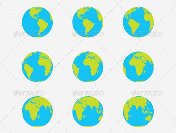 600x454 Globe Vectors