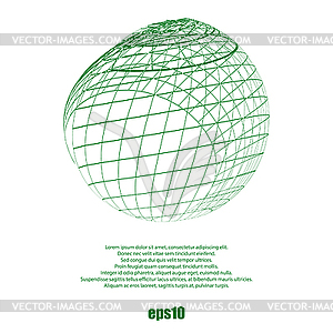 Wireframe Design Element Sphere 300x300 Wireframe Design Element Sphere