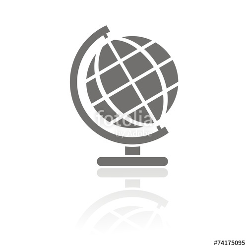 500x500 Icono Globo Fb Reflejo Stock Image And Royalty Free