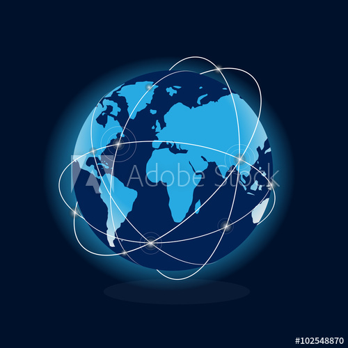 500x500 Dibujo Vector Globo La Tierra