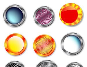300x233 Glossy Buttons Vector Set Free Vectors Ui Download