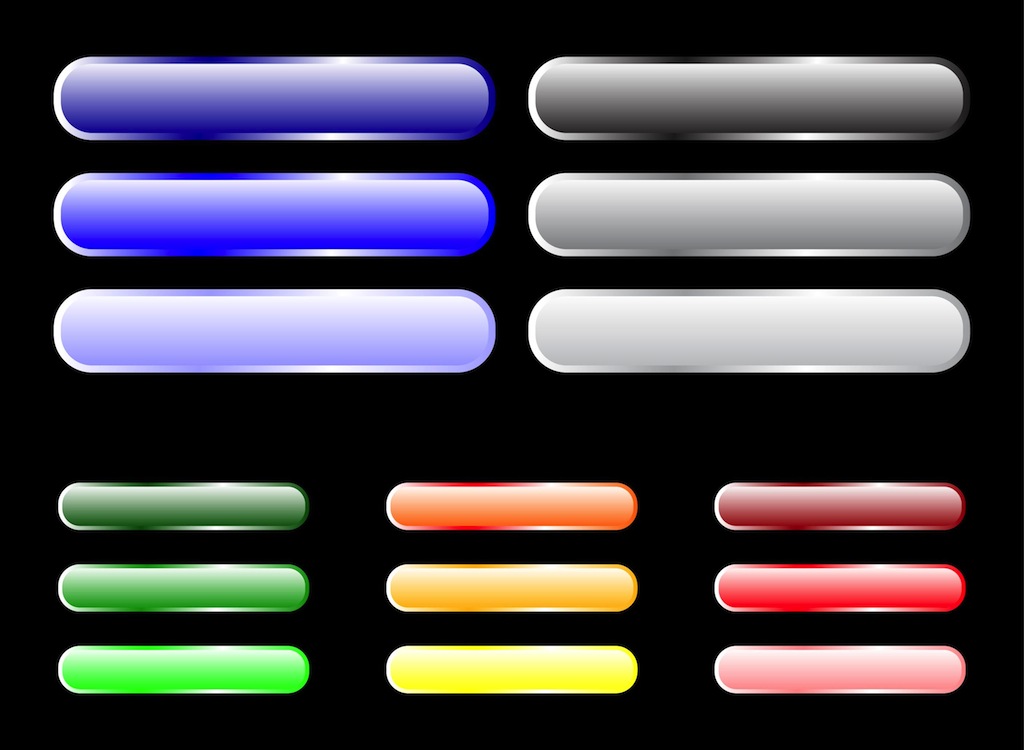 1024x750 Glossy Buttons Vector