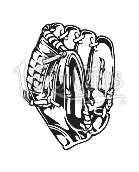 468x580 Baseball Glove Sports Stockart