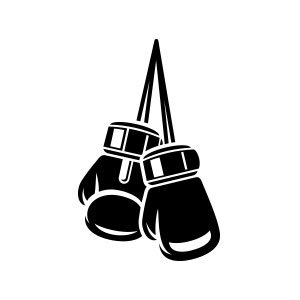 300x300 Boxer Boxing Gloves Hanging Logo Vector Buy The Logo