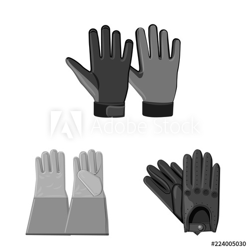 500x500 Vector Design Of Glove And Winter Sign Collection Of Glove