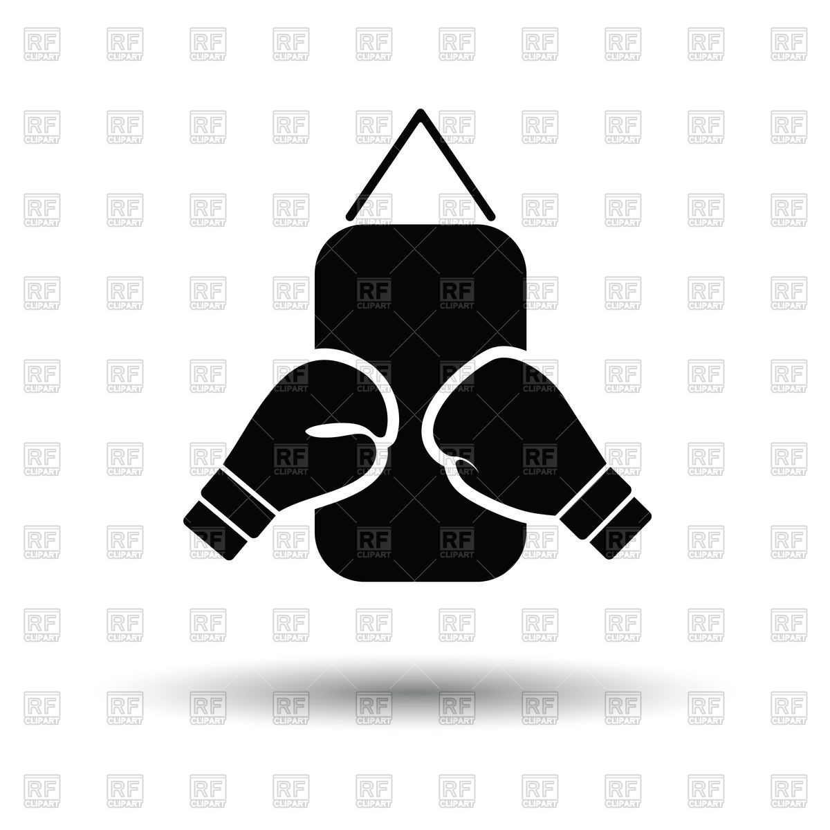 1200x1200 Boxing Pear And Gloves Icon Vector Image Of Signs, Symbols, Maps