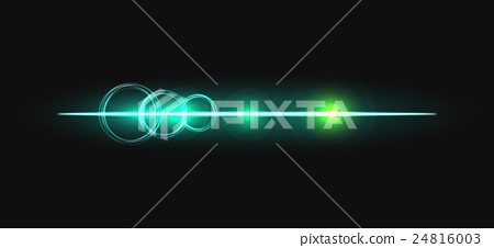 450x226 Glow Stick Line With Circles Vector Effect