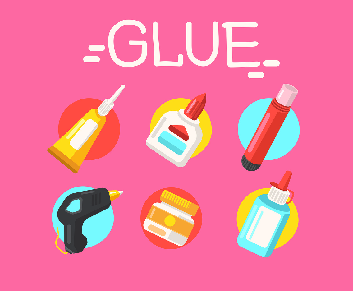 1136x936 Glue Vector Pink Background Vector Art Graphics