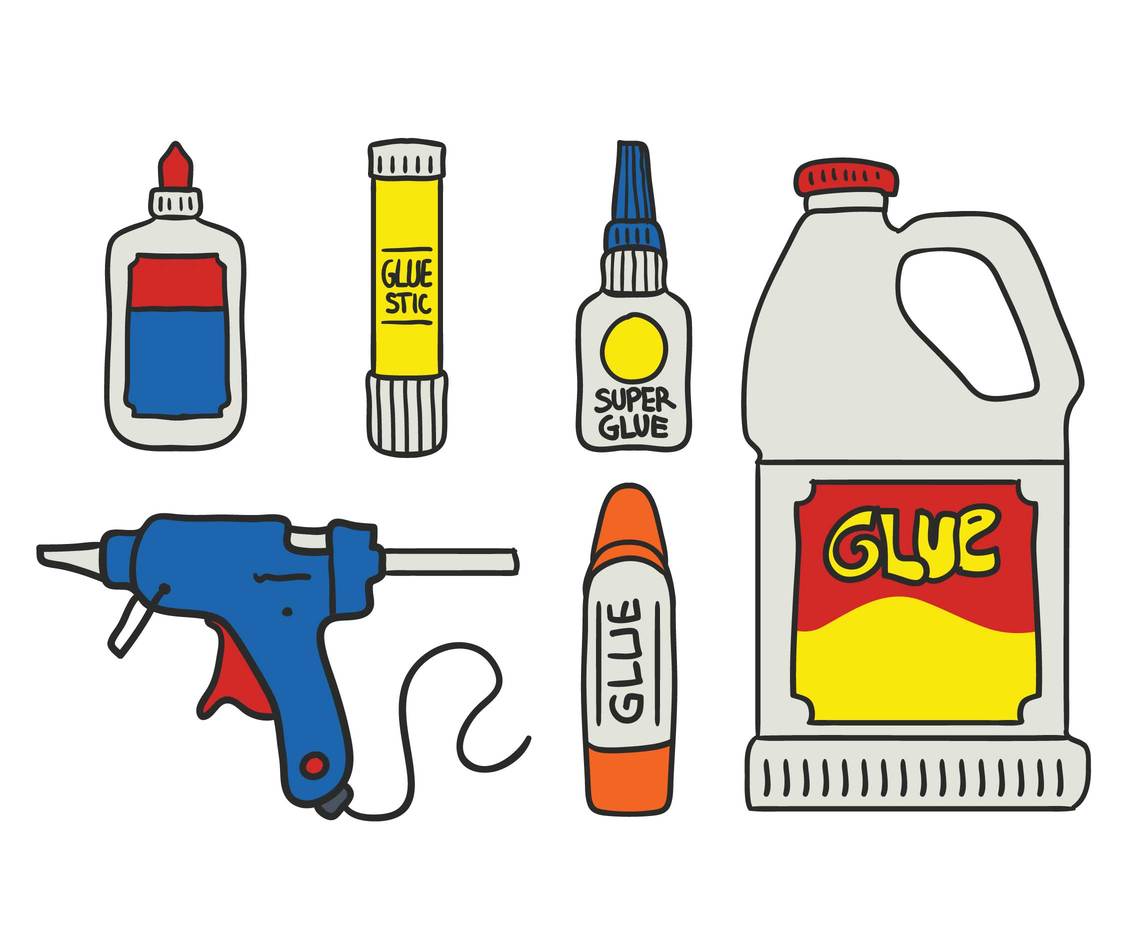 1136x936 Glue Vector Set Vector Art Graphics