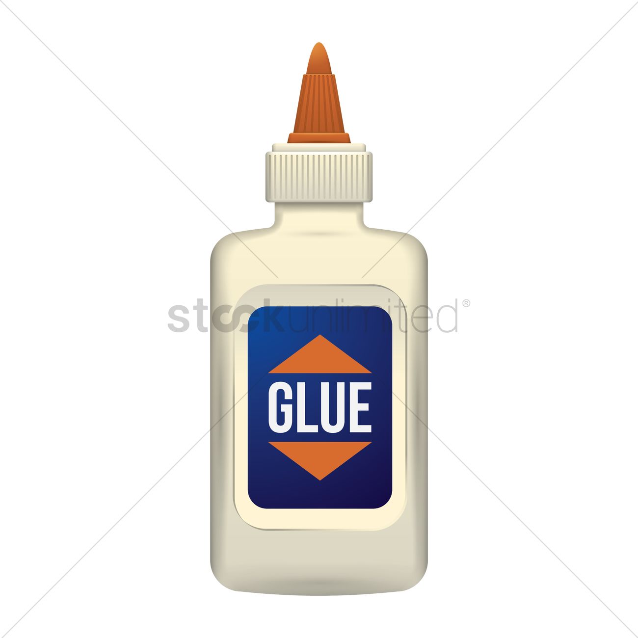 1300x1300 Glue Tube Vector Image