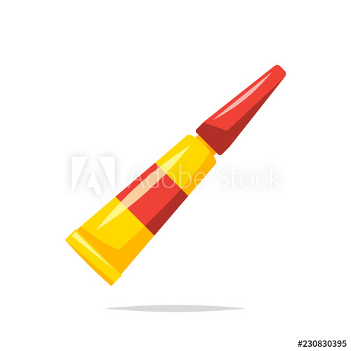 500x500 Super Glue Vector Isolated