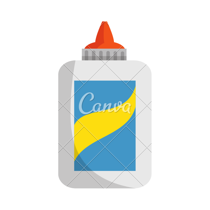 800x800 Bottle Of Glue Vector Icon Illustration Design