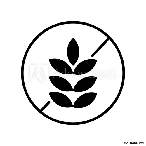 500x500 Gluten Free Icon Vector Icon Simple Element Illustration Gluten