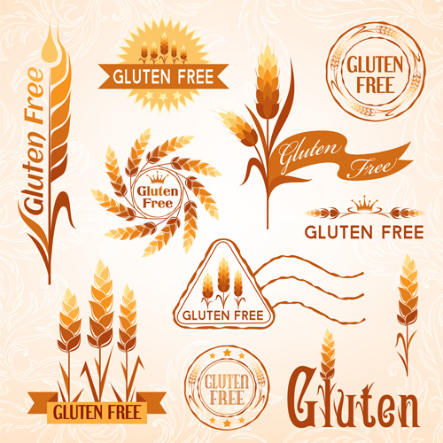 500x500 Gluten Free Logos With Labels Vector Free Download