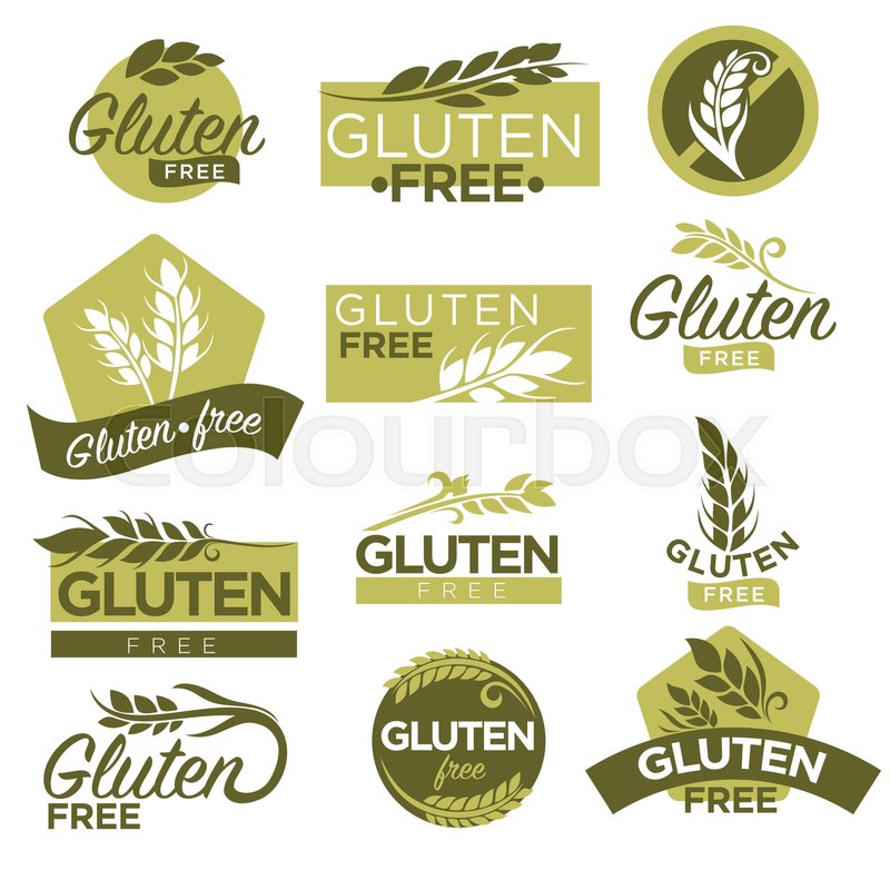 800x800 Gluten Free Vector Logo Templates Stock Vector Colourbox