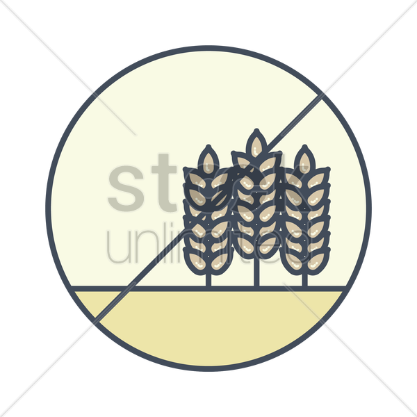 600x600 Gluten Free Icon Vector Image