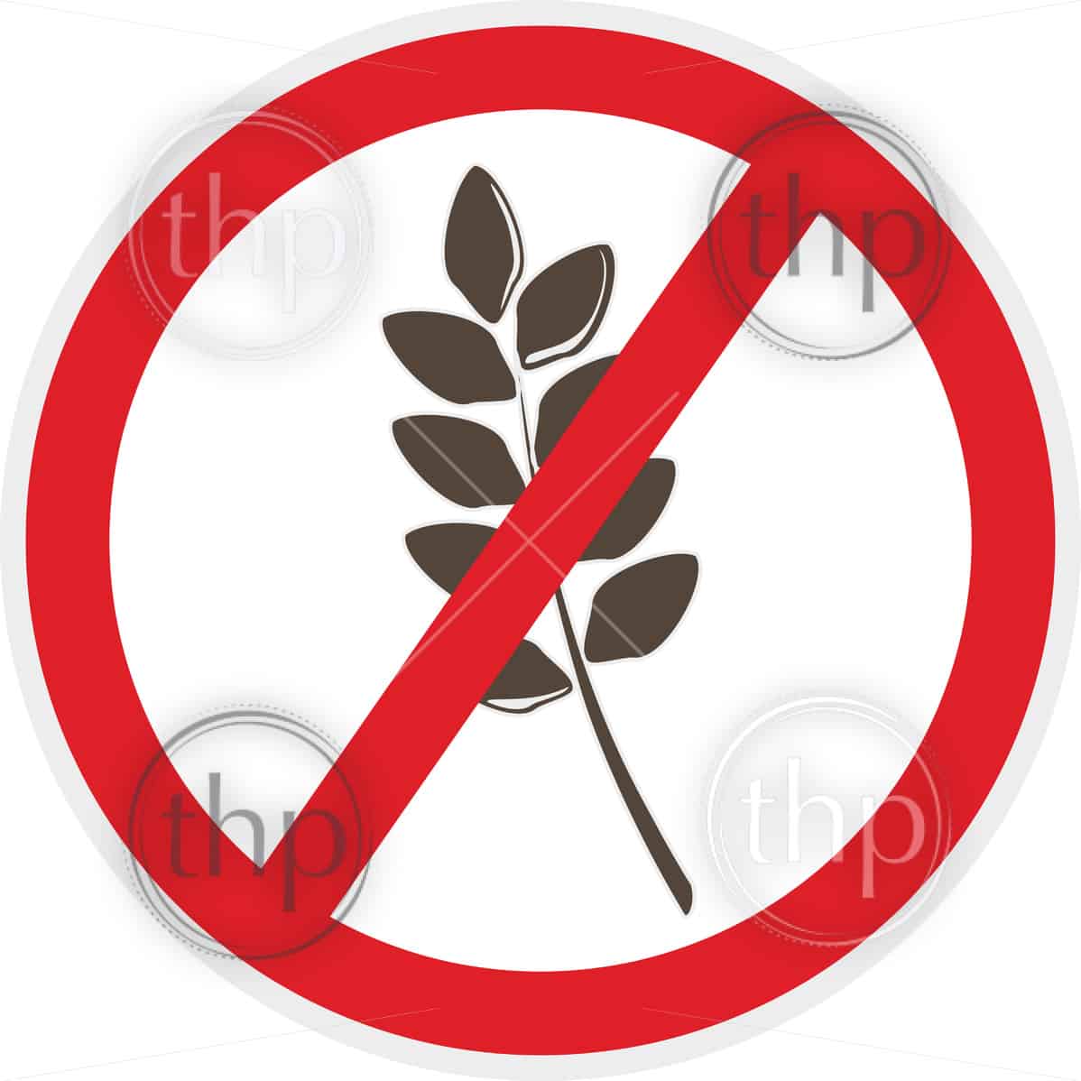 1198x1198 Gluten Free Vector Icon In Flat Style For Food Allergy Concept