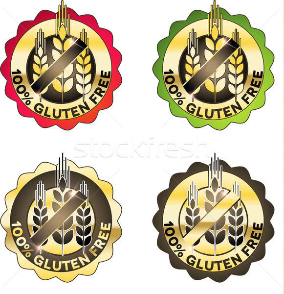 581x600 Luxury Gluten Free Symbols Vector Illustration Gunita Reine