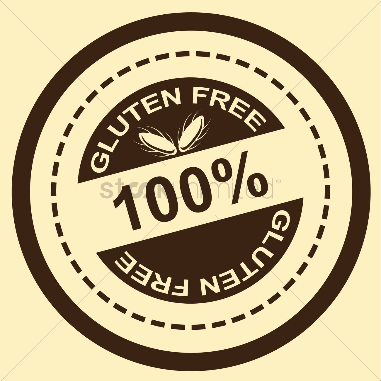 1300x1300 Gluten Free Label Vector Image