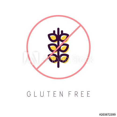 500x500 Gluten Free Vector Icon Gluten Free Symbols Isolated On White