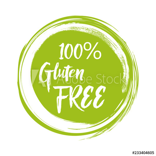 500x500 Round Green Label With Text