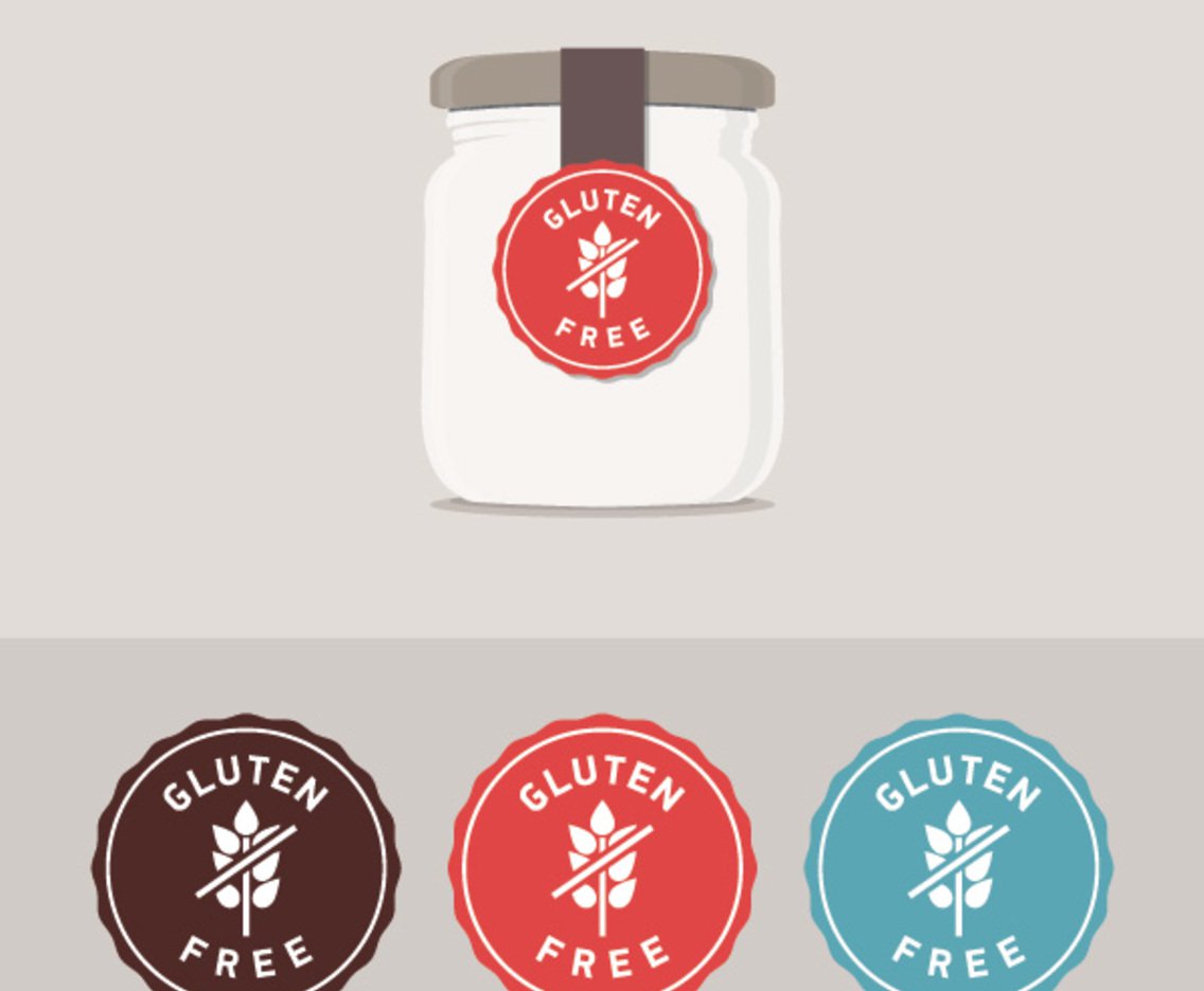 1136x936 Gluten Free Label Vector Art Graphics
