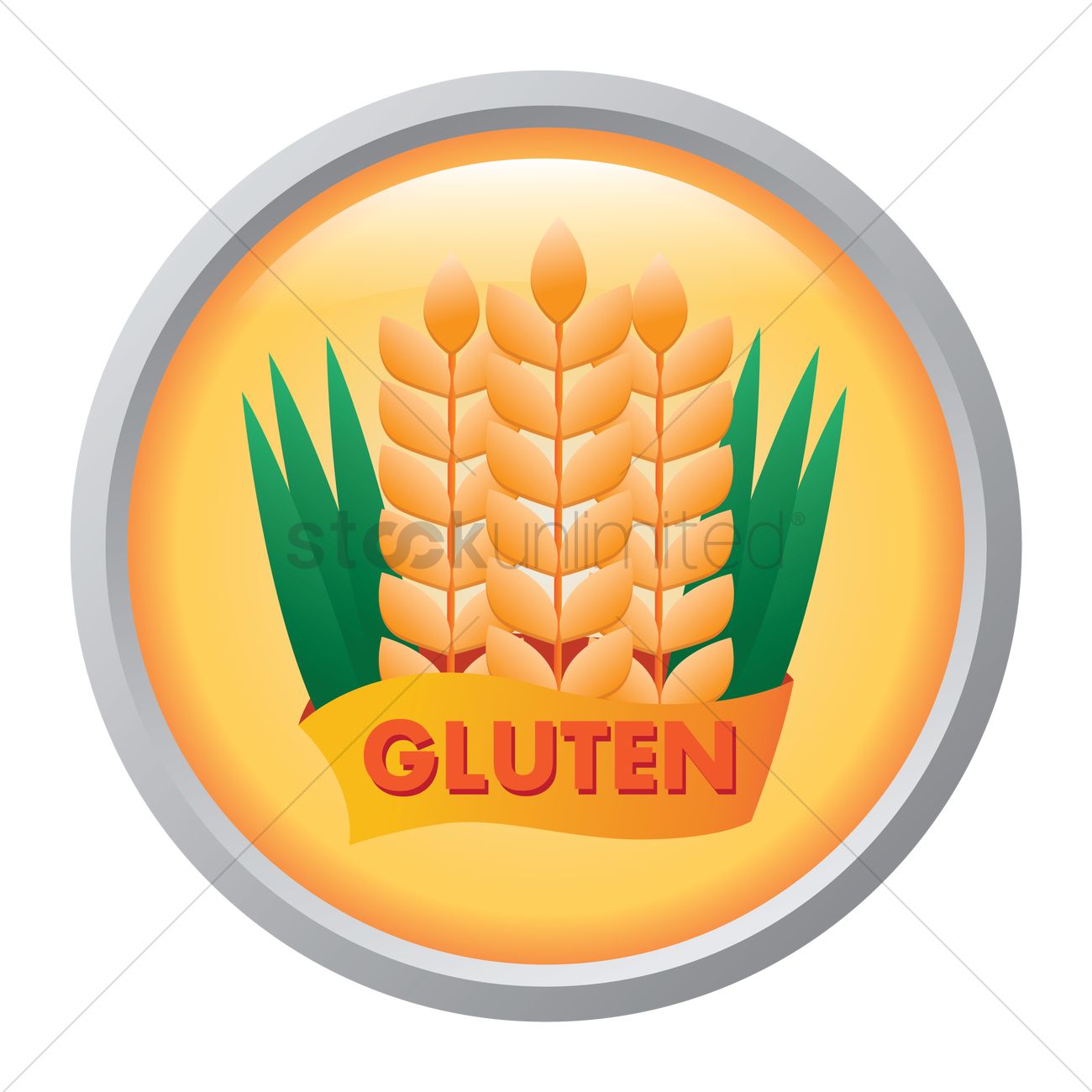1300x1300 Gluten Vector Image