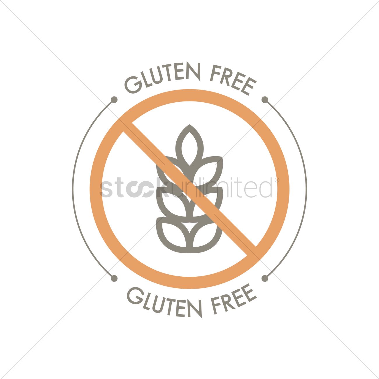 1300x1300 Gluten Free Label Design Vector Image