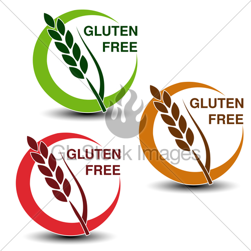 500x500 Vector Gluten Free Symbols Isolated On White Background Gl
