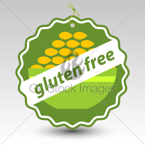 500x500 Vector Green Gluten Free Paper Price Tag Label With Strin Gl