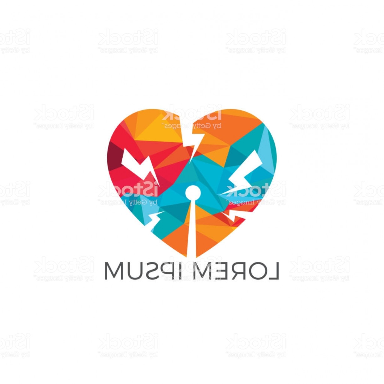 1228x1228 Vector Heart And Signals Logo Design Gm Handandbeak